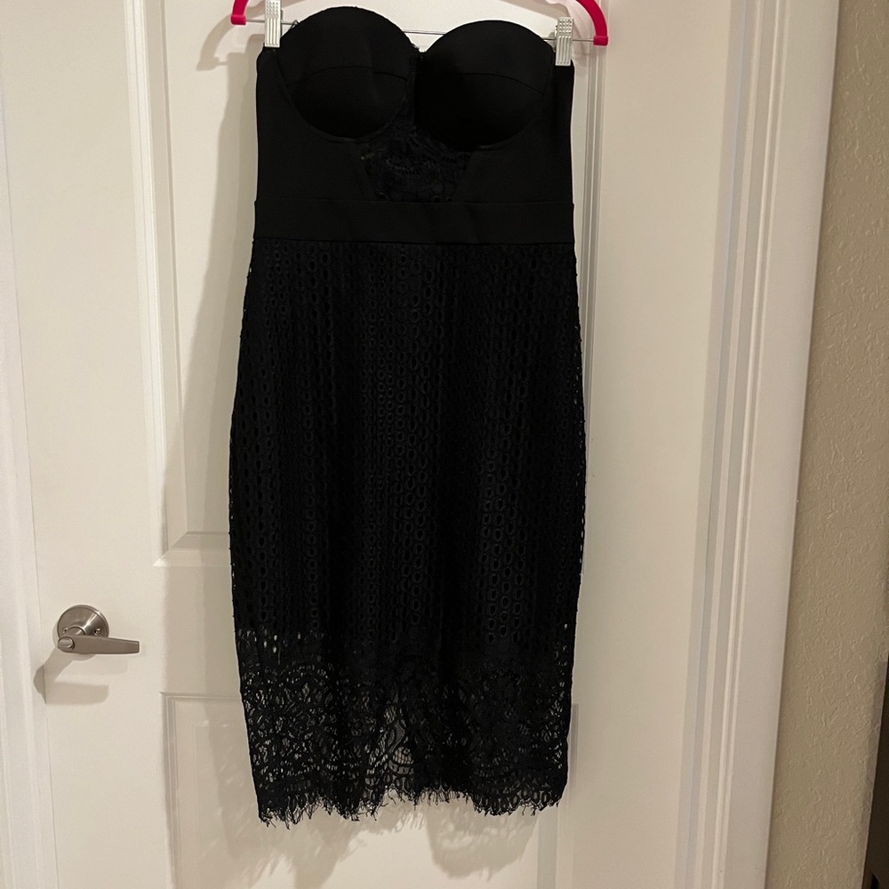 Sexy quarter length black BeBe dress